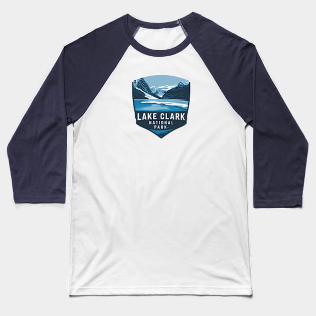 Frozen Lake Clark National Park Baseball T-Shirt by Perspektiva